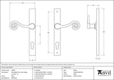 Monkeytail Slimline Lever Espag. Lock Set