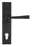 Black Avon Lever Espag. Lock Set