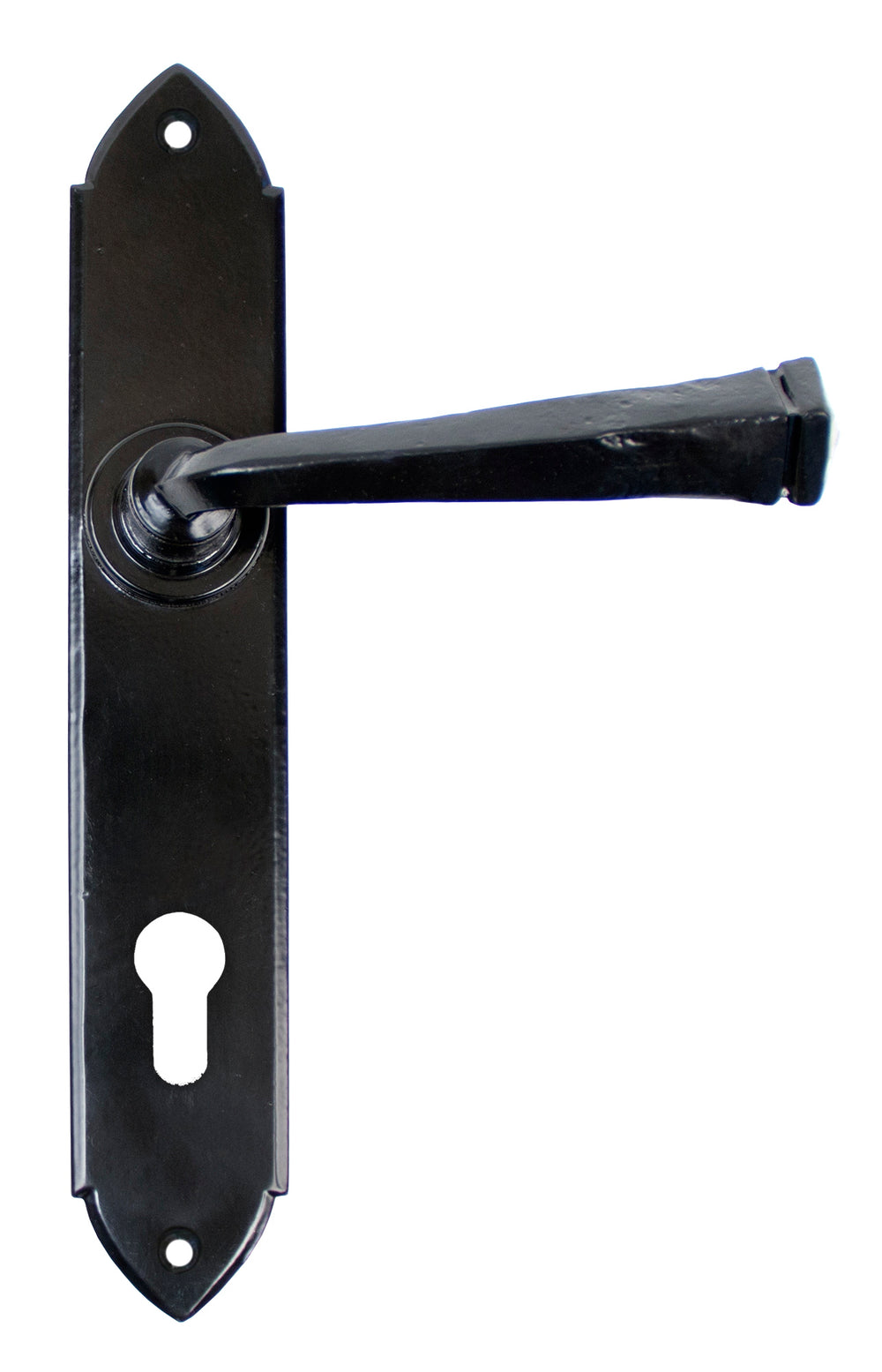 Black Gothic Lever Espag. Lock Set