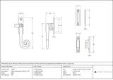 Locking Deluxe Monkeytail Fastener