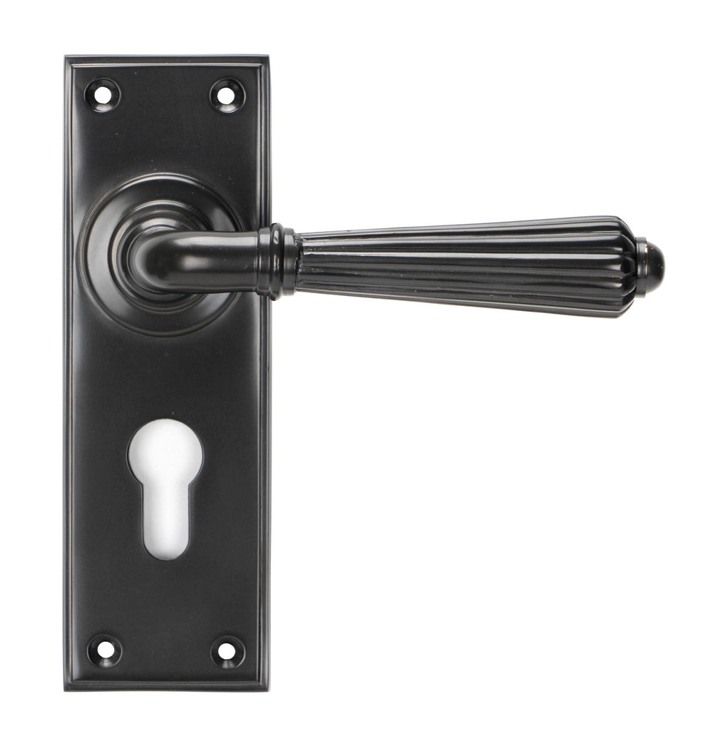 Aged Bronze Hinton Lever Euro Lock Set