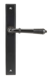 Aged Bronze Reeded Slimline Lever Latch Set