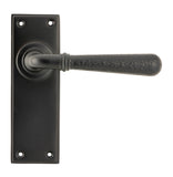 Aged Bronze Hammered Newbury Lever Latch Set
