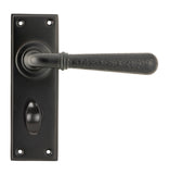 Aged Bronze Hammered Newbury Lever Bathroom Set