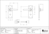 Oak Lever Bathroom Set
