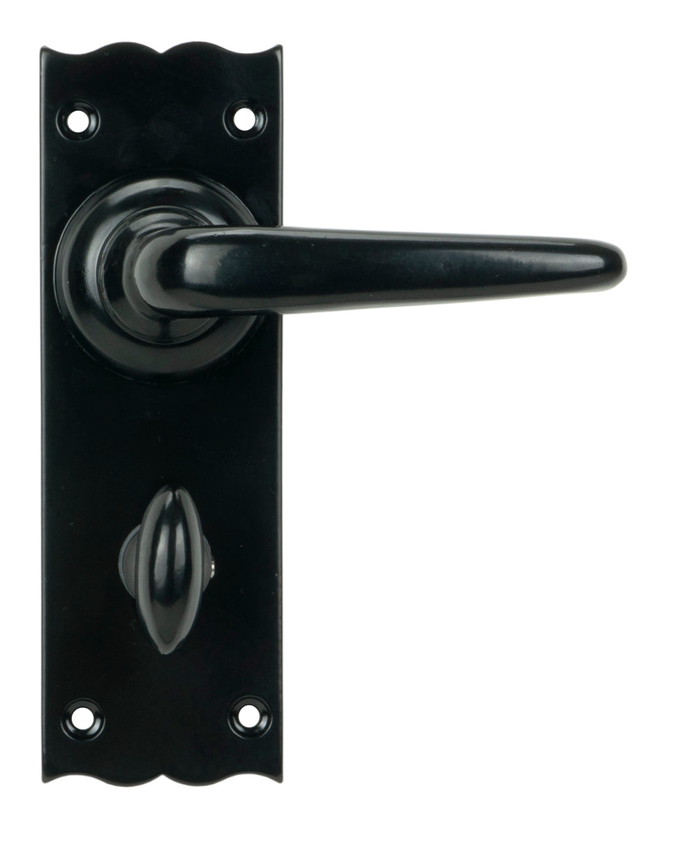 Black Oak Lever Bathroom Set