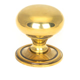Aged Brass Mushroom Cabinet Knob 38mm