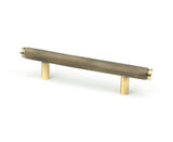 Aged Brass Full Brompton Pull Handle - Small