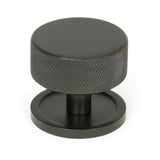 Aged Bronze Brompton Cabinet Knob - 38mm (Plain)