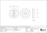 Plain Round Pull - Privacy Set