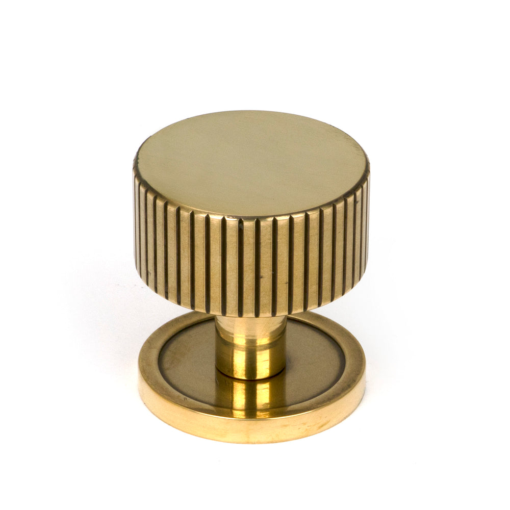 Aged Brass Judd Cabinet Knob - 32mm (Plain)