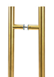Aged Brass (316) 0.9m T Bar Handle B2B 32mm Ø