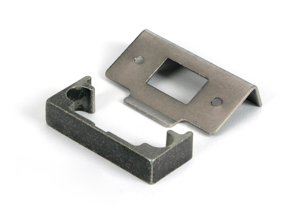 Pewter ½" Rebate Kit for Tubular Mortice Latch