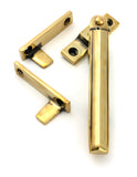 Aged Brass Night-Vent Locking Art Deco Fastener