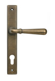 Burnished Brass Newbury Slimline Lever Espag. Lock Set