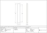 Slimline External Blank Plate (Each)