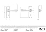 Straight Lever Lock Set