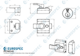 Deadlocking Rim Cylinder Nightlatch