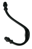 Black 6 1/2" Hat & Coat Hook