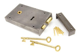 Iron Left Hand Rim Lock - Large