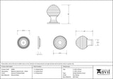 Wooden Beehive Cabinet Knob