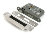 Satin SS 3" 5 Lever BS Sash Lock
