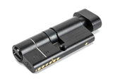 Black 35/35 6pin Euro Cylinder/Thumbturn KA
