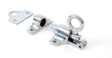 Polished Chrome Fanlight Catch + Two Keeps