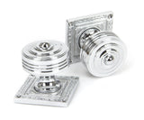Polished Chrome Tewkesbury Square Mortice Knob Set