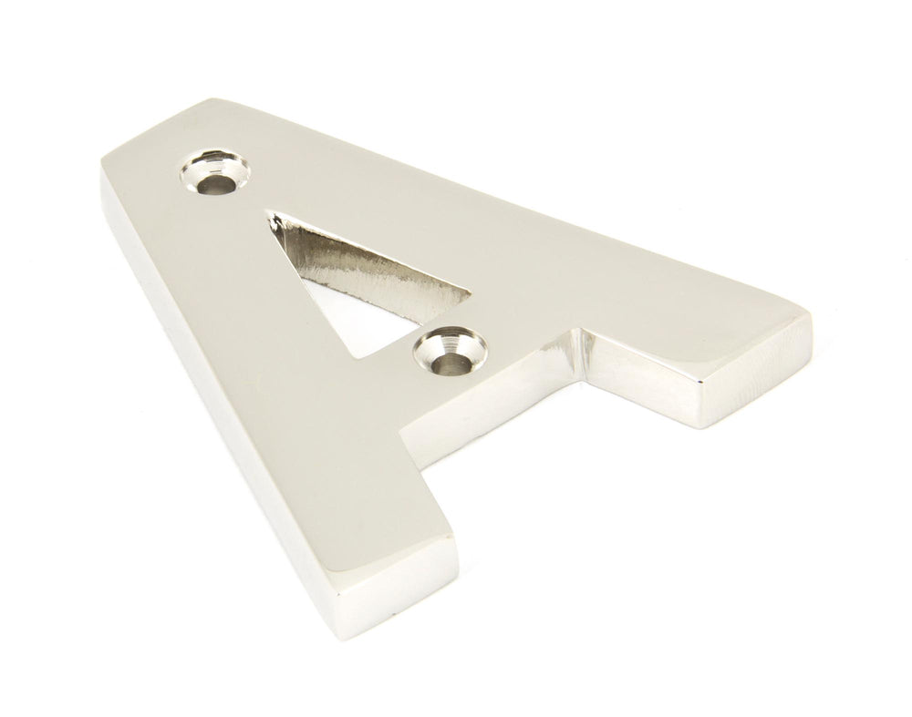 Polished Nickel Letter A