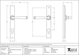 Avon Slimline Lever Espag. Lock Set