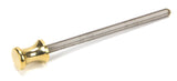 Polished Brass ended SS M6 110mm Threaded Bar
