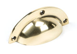 Aged Brass 4" Plain Drawer Pull