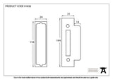 Rebate Kit For Horizontal 5 Lever Sash Lock