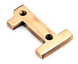 Polished Bronze Numeral 1