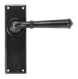 Black Regency Lever Latch Set