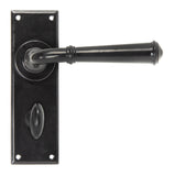 Black Regency Lever Bathroom Set