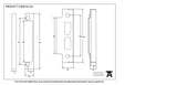 Rebate Kit For Horizontal 3 Lever Sash Lock/Latch