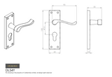 Victorian Scroll Lever on Backplate