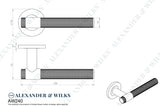 Kingston Knurled Lever on Round Rose