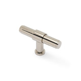Kingston Plain T-Bar Cupboard Knob 80mm Length