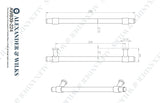 Kingston Knurled Pull Handle