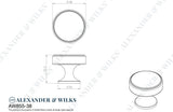 Havana Cabinet Knob 38mm Dia.