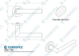 Mitred Lever Oval Bar on Sprung Rose Grade 201