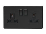 Concealed 3mm 2 Gang Socket