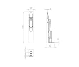 Jedo Aluminium Lever Action Flushbolts