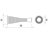 Jedo Wall Mounted Spring Door Stop