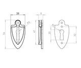 Antique Covered Escutcheon