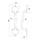 Antique Fleur De Lys Pull Handles