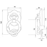 Jedo Lion Head Door Knocker